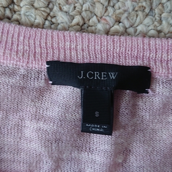J. Crew Light Pink Zip-Up Cardigan size S - Picture 6 of 10